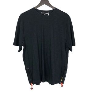 Love Moschino Black Short Sleeve Shirt Side Zip